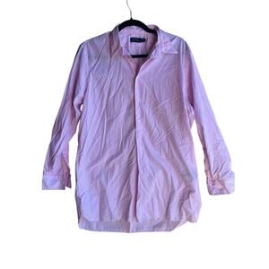 Polo Ralph Lauren Men's Classic Preppy Button Down Shirt Stripped Pink Size 14